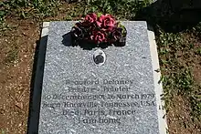 Beauford Delaney tombstone at Thiais Cemetery