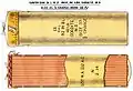 1914 60 lb ½ charge cordite MD size 37 cartridge