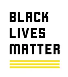 Official logo depicting name in black capital letters on yellow background with "LIVES" color inverted