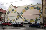 Mural by BLU, Gaza Strip, Prague