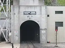 The east portal of the Cascade Tunnel