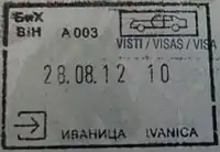 Entry stamp