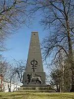 The memorial to the Battle of Ölper (1809).