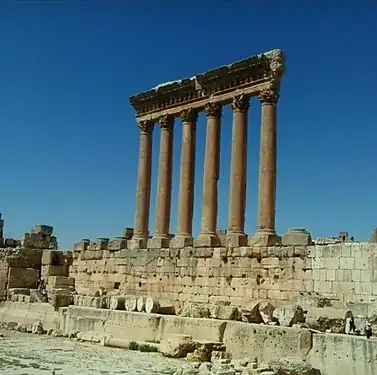 Decline and fall: the shattered ruins of the Roman city at Baalbek