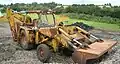 JCB excavator used in the railway's construction