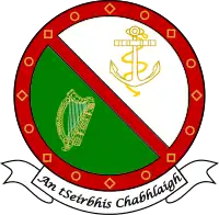 The Irish naval emblem