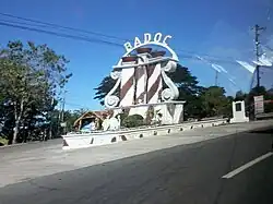 Welcome sign of Badoc