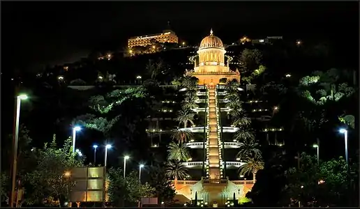 Terraces at night