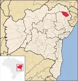 Location in Bahia