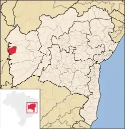 Location of Luís Eduardo Magalhães