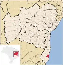 Location in Bahia