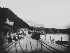 The station in 1888, when it was a terminus.