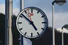 Classic German DB station clock