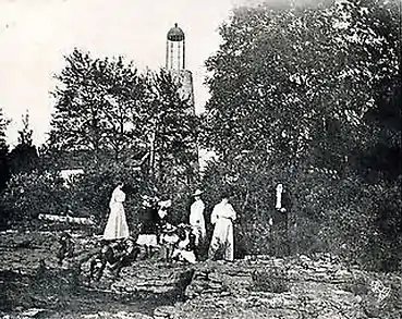 Baileys Harbor Light; from a postcard circa 1905