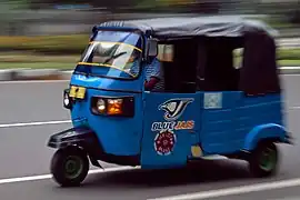 Image 1Compressed natural gas fuelled Bajaj in Jakarta. (from Transport in Jakarta)