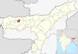 Location in Assam