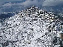 Bajardo under the January snow.