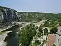 The bridge on the Ardèche