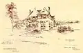 Balderston's sketch of Crescent after renovations