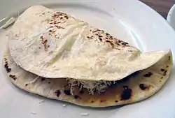 Image 22The baleada is a popular Honduran fast food dish. (from Culture of Honduras)