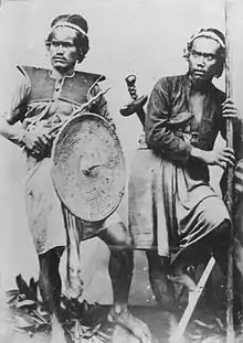 Balinese soldiers, 1880s.