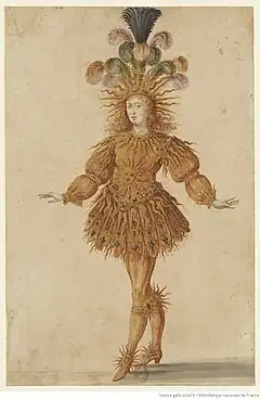 The costume of Apollon, performed by Louis XIV