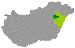 Balmazújváros District within Hungary and Hajdú-Bihar County.