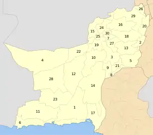 Districts of Balochistan