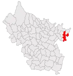 Location in Buzău County