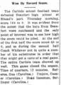 Newspaper article detailing record win by Carlisle over Beaufort High on November 26, 1915 - this game was also mentioned in the book ""High School Football In South Carolina: Palmetto Pigskin History", pg.2