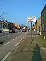 Town sign: no speed limit of 50 km/h any more in Bambrugge