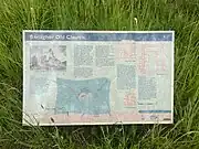 An information board which details the history of Banagher Old Church.