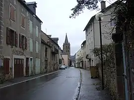 A road in the centre of the commune