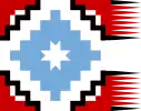 Ancestral Araucanian Flag with the Guñelve, "the star of Arauco".