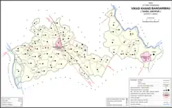 Map of Bangarmau CD block