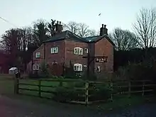 A view of the Bank Hall farm house