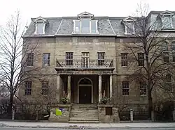 View of the front facade of the Bank of Upper Canada Building