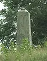 This "obelisk" on the hill west of Btty Kellogg Pit B is in fact a chimney.42°23′03″N 70°58′51″W﻿ / ﻿42.384271°N 70.980735°W﻿ / 42.384271; -70.980735