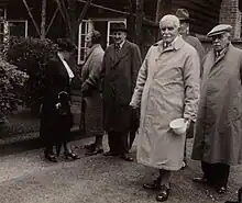 Mrs Bannerman, a lady, David Bannerman, Alfred Ezra and Sir David Ezra in 1938