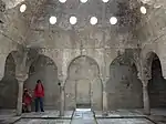 The warm room or central room (bayt al-wastani) of the bathhouse