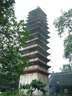 Pagoda of the Baoguang Temple, built between 862 and 888