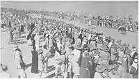 A horse race held at Barbara, Palestine, 7 September 1940, with Australian 6th Division troops watching