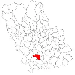 Location in Prahova County