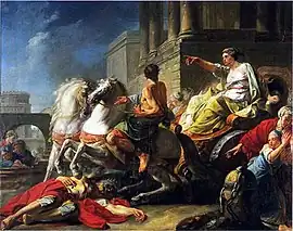 Tullia Drives over the Corpse of her Father