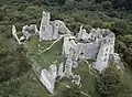 Aerial view of the castle from the western side (September 2008)