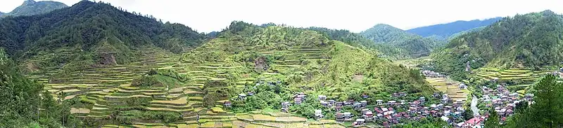 Barlig and surrounding rice terraces