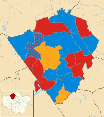 Barnet 1994 results map