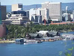 Barrack Square viewed from Kings Park