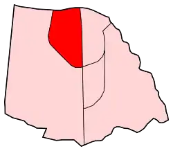 Location of Los Ángeles