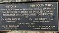 Commemorative Plaque at the New South Wales/Victoria Border